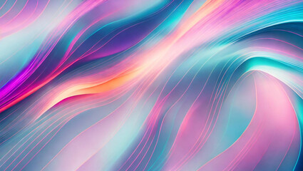 Generative AI, generative and AI background with wavy lines offers a whimsical and organic feel to any artwork. Its abstract and surreal nature can evoke various emotions and offer a memorable effect.