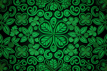 seamless pattern with clover
