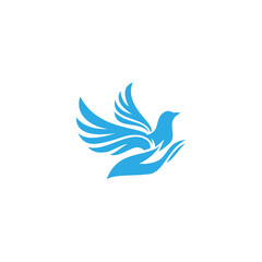 Bird in hand logo.