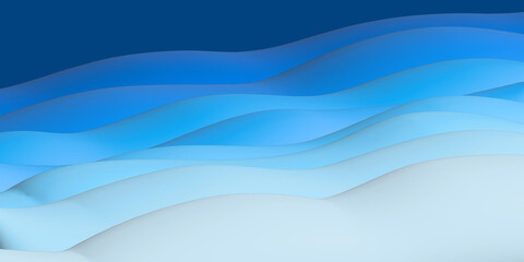 3d abstract blue waves background