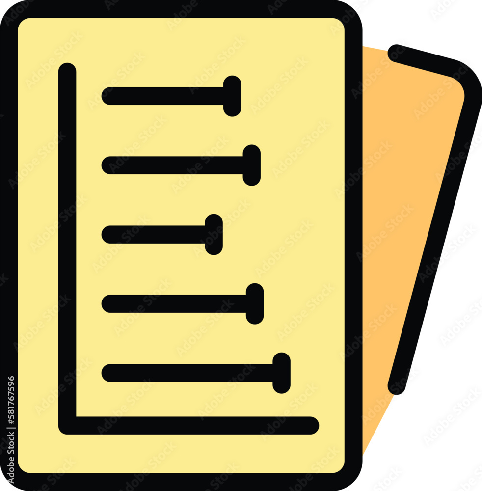 Poster files report icon. outline files report vector icon for web design isolated on white background colo