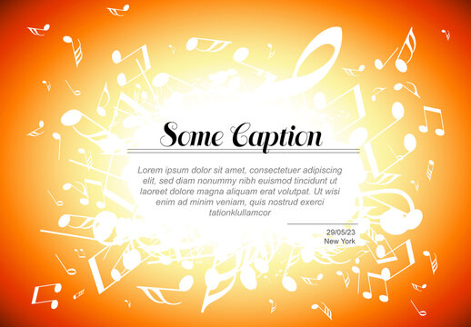 Music concert poster banner header template