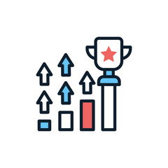 Success icon in vector. Illustration