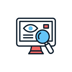 Recognization icon in vector. Illustration