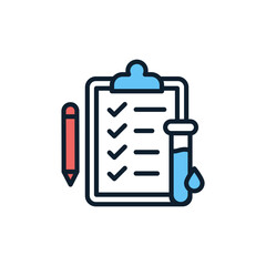 Testing icon in vector. Illustration