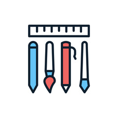 Designing Tools icon in vector. Illustration