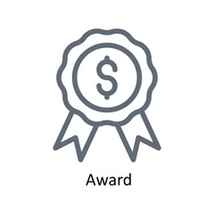 Award Vector  outline Icons. Simple stock illustration stock