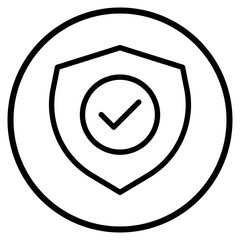 shield line icon