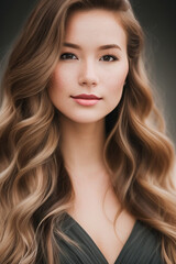 Obraz premium Beauty: Elegant Women's Portraits with Classic Charm