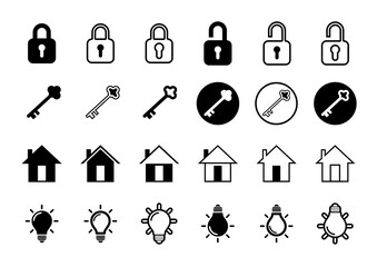set of icons