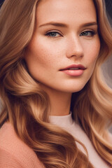 Naklejka premium Nature's Beauty: Stunning Women's Portraits with Earthy Charm