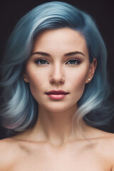 Fototapeta premium The Beauty of Empowerment: Women's Portraits that Highlight Strength and Resilience with Generative AI Touches