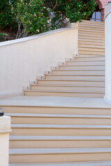 Beautiful stone stairs outdoors on sunny day