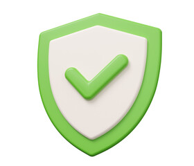 shield checkmark 3d icon