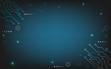 Technology abstract background,artificial intelligence backgrounds,hitech,digital illustration