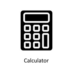 Calculator Vector  Solid Icons. Simple stock illustration stock