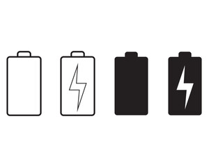 Set of battery icon.