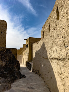 Little street in Bahla Fort, Oman.