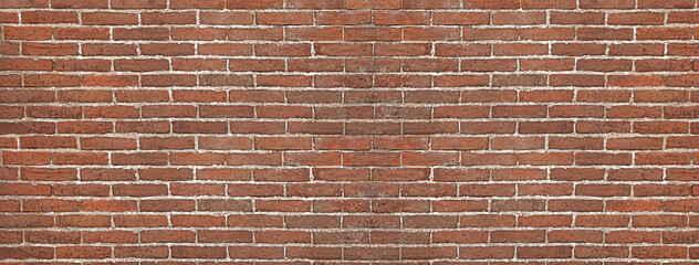 Old brick wall as background. Banner design