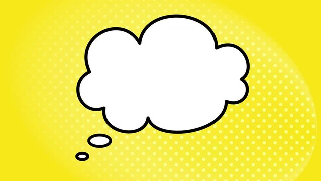Pop up thought bubble animation