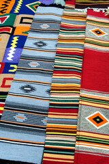 Traditional Ukrainian rugs in Pirogovo museum folk fair, Kiev - 581782786