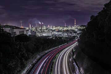 岡山県倉敷市の工場夜景