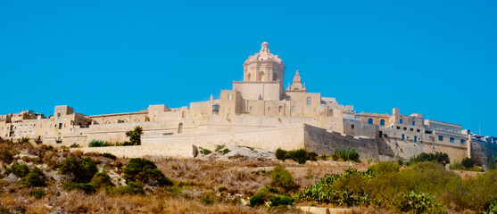 Obraz premium panoramic view of Mdina, in Malta