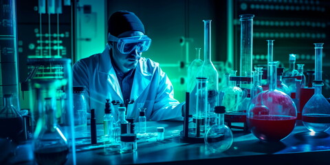 Scientific background research in biochemistry and medicine. Generative AI