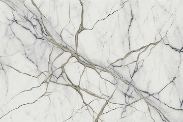 White marble with subtle grey veins background (Ai generated)