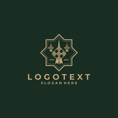 luxury ketupat logo design