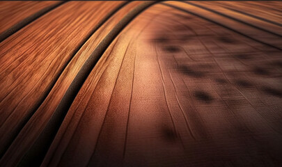  a close up of a wooden surface with a blurry background.  generative ai