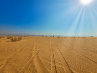 desierto de arena de jordania 