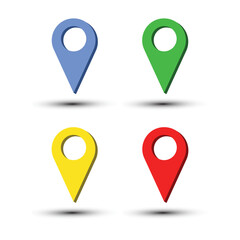 Location icon pin and Vector illustration