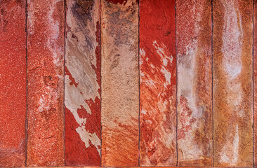 Lower Haramsara wall detail at Panch Mahal historical place in India