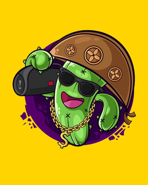 Cacto cartoon Nordeste Brasil