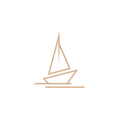 Sailboat Marine Company Brand Logo Template