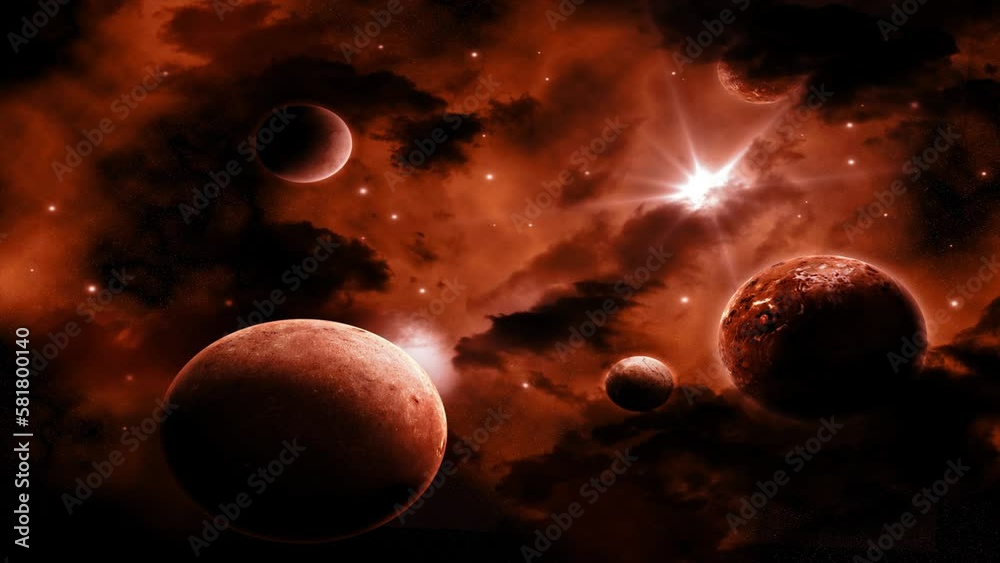 Canvas Prints abstract space galaxy with stars and constellations futuristic with glow effect, abstract background
