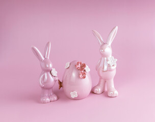 easter bunny and eggs