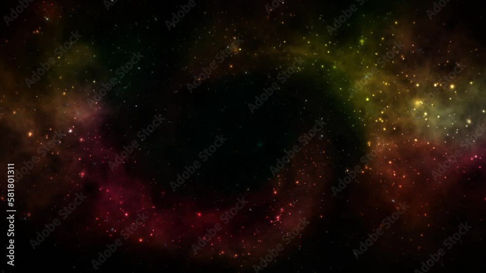 Canvas Prints abstract space galaxy with stars and constellations futuristic with glow effect, abstract background
