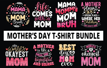Mothers day t shirt bundle, mothers day t shirt vector set, happy mothers day tshirt set, mother's day element vector, lettering mom t shirt, mommy t shirt, decorative mom tshirt, mom graphic t shirt