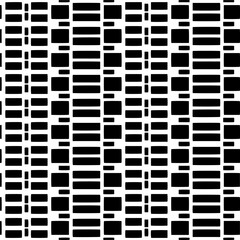 Vector geometric ornament in ethnic style. Seamless pattern with  abstract shapes. Black and white geometric  wallpaper. Repeating pattern for decor, textile and fabric.Abstraction art.