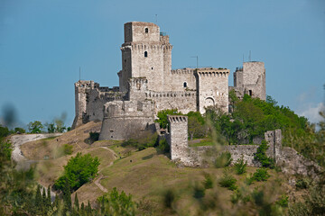 Fototapeta na wymiar Rocca Maggiore, Assisi, Italien