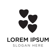 love logo vector illustration isolated on white background