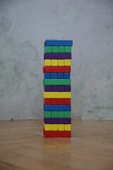 Fototapeta na wymiar colorful wooden blocks