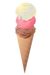 ice cream cone illustration