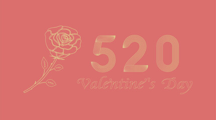 Illustration of Valentine's Day on May 20