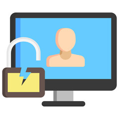 cracking data leak icon