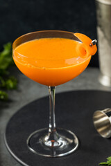 Boozy Healthy Carrot Bourbon Cocktail