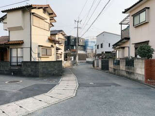 日本の住宅街の風景	