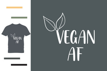 Vegan people t shirt design 